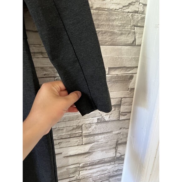 J Crew Structured Knit Sheath Dress Exposed Zipper Womens 0 Black Long Sleeve - Picture 3 of 8